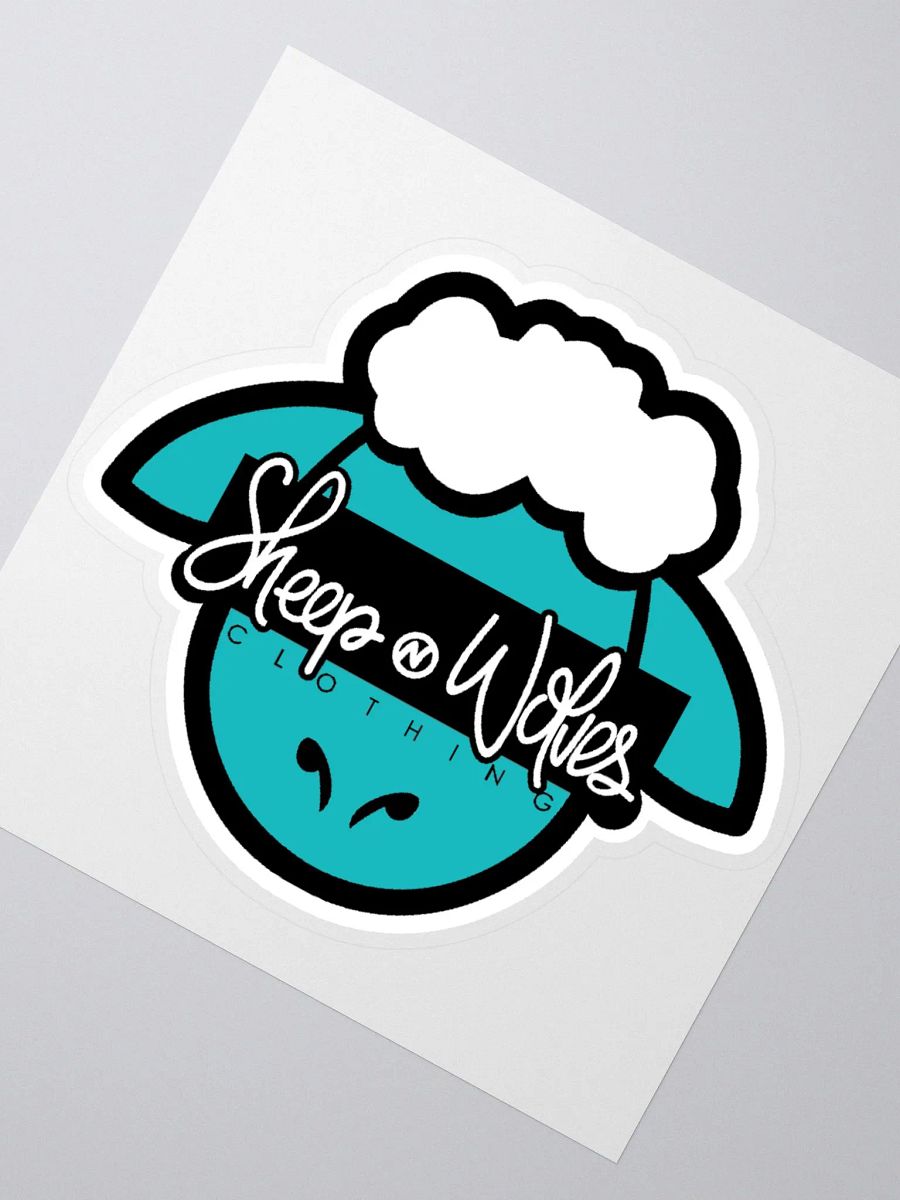 SHEEP N WOLVES LOGO STICKER (TEAL) product image (2)