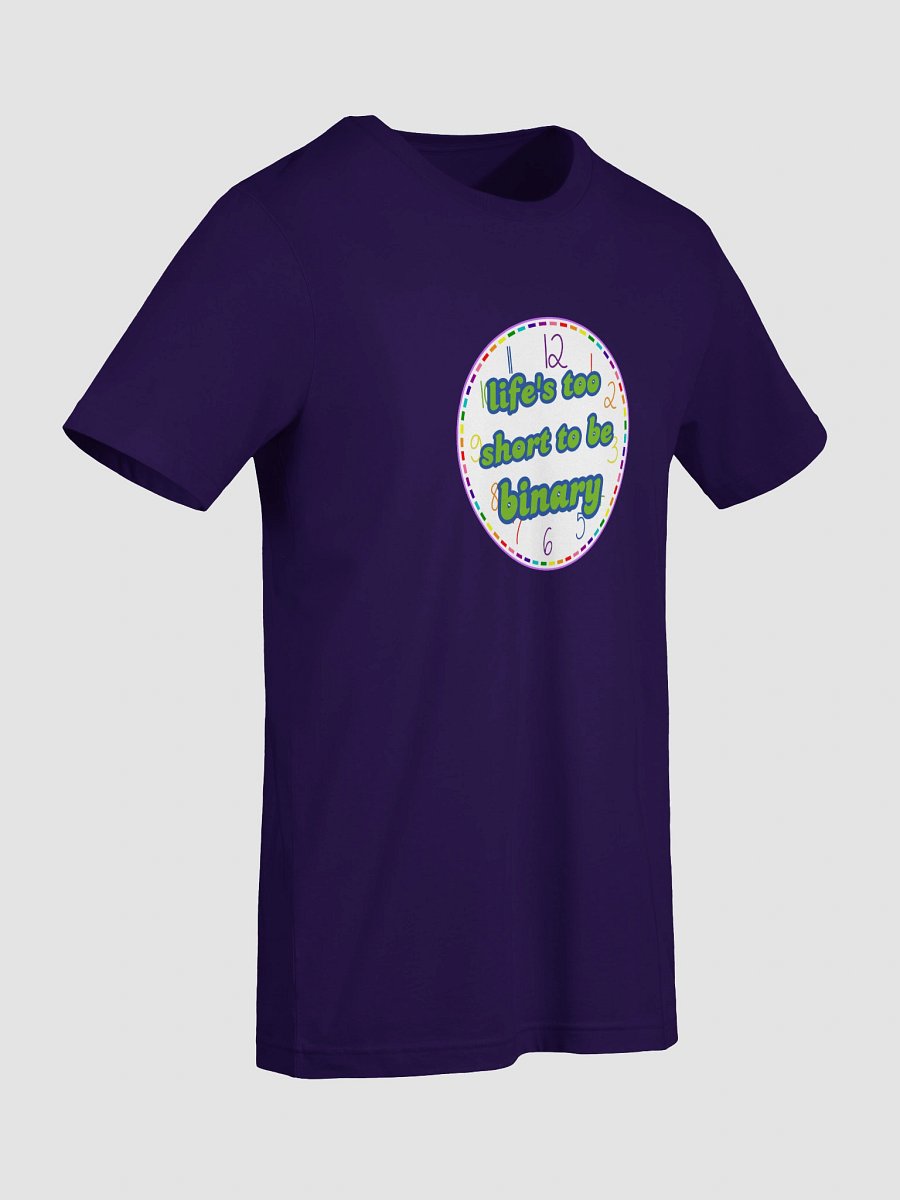 life's too short to be binary queer t-shirt product image (9)