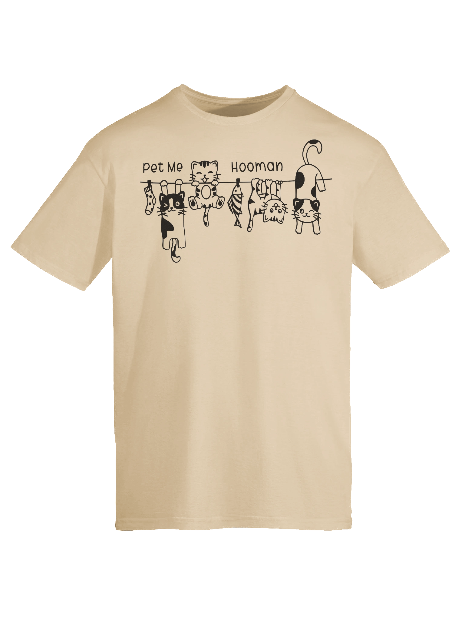 Pet Me Hooman Hanging Cats T-Shirt product image (52)