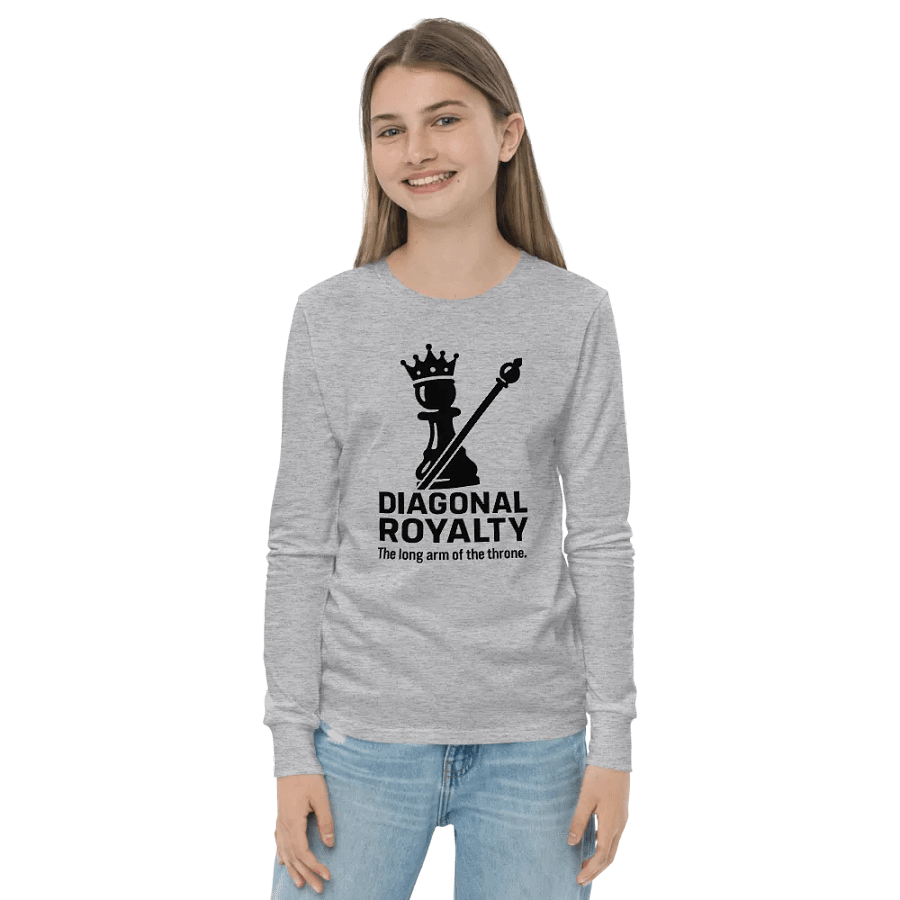 Diagonal Royalty - Youth Long Sleeve T-Shirt product image (3)