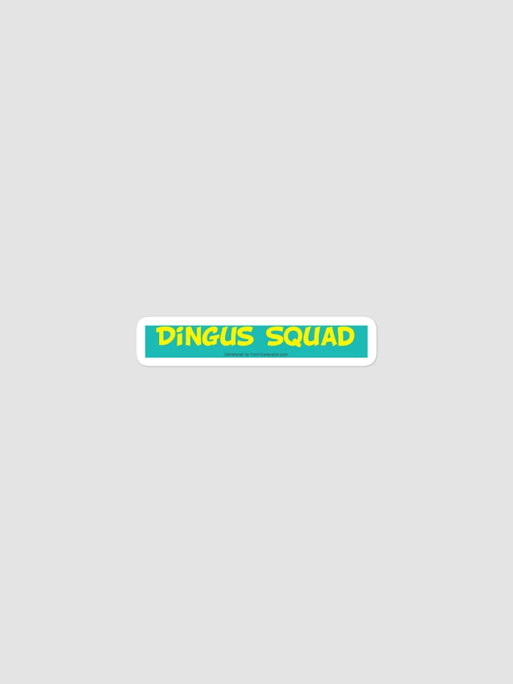 DIngus Squad Teal and Yellow Sticker product image (1)