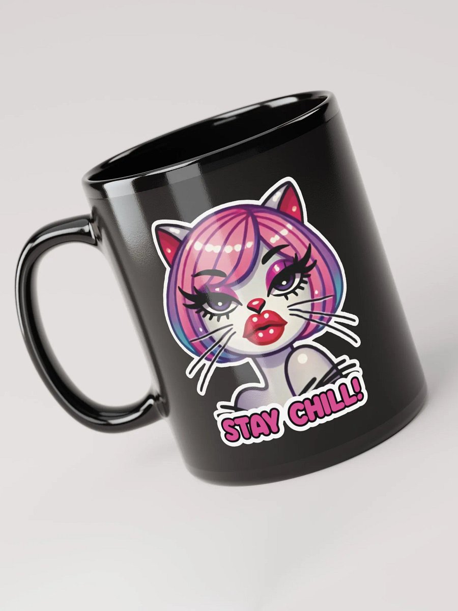 Stay Chill! Black Glossy Mug product image (5)