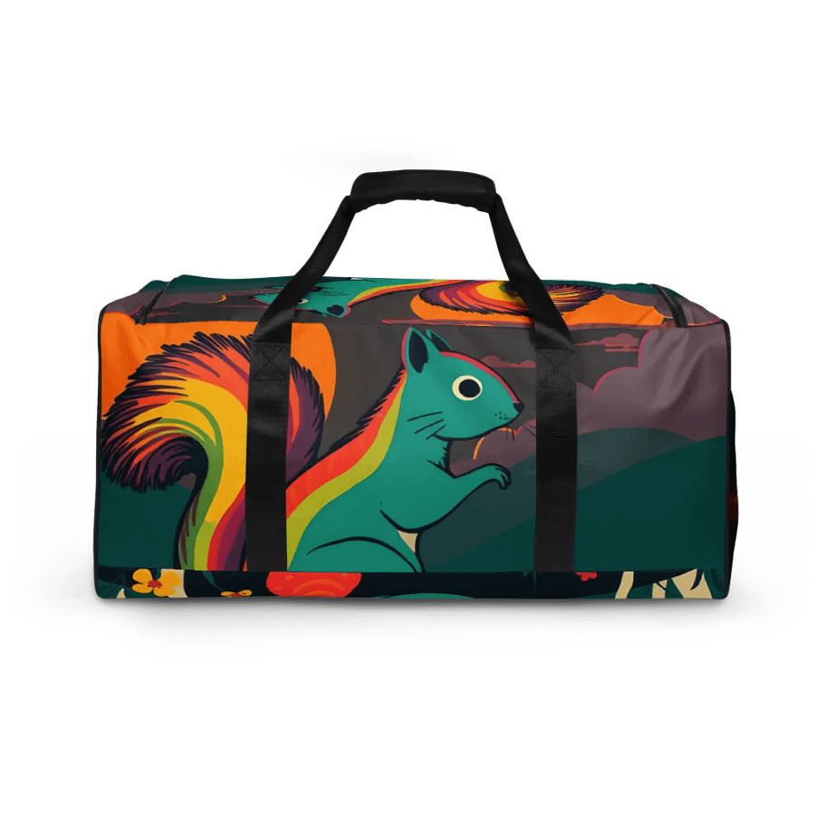 Rainbow Squirrel All-Over Duffle Bag product image (4)