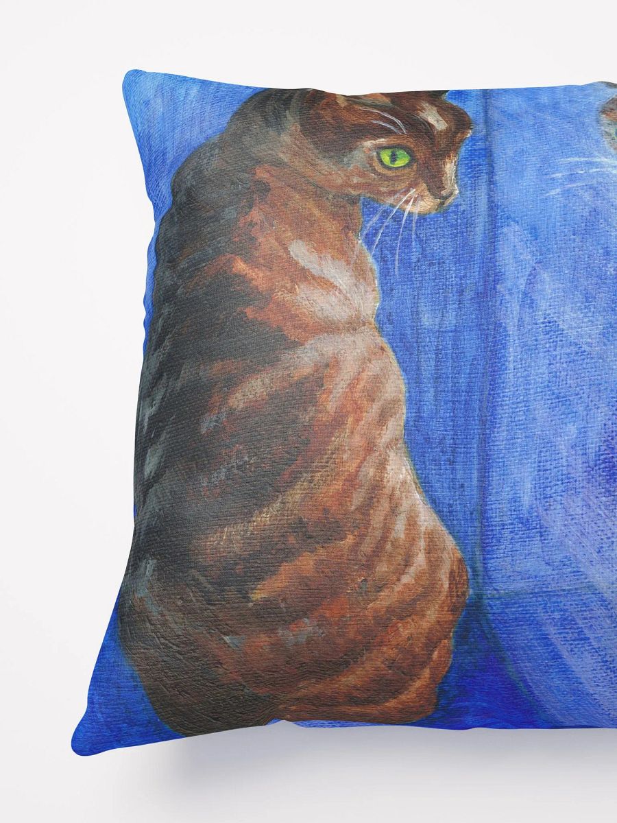 Mirror cat throw pillow product image (3)