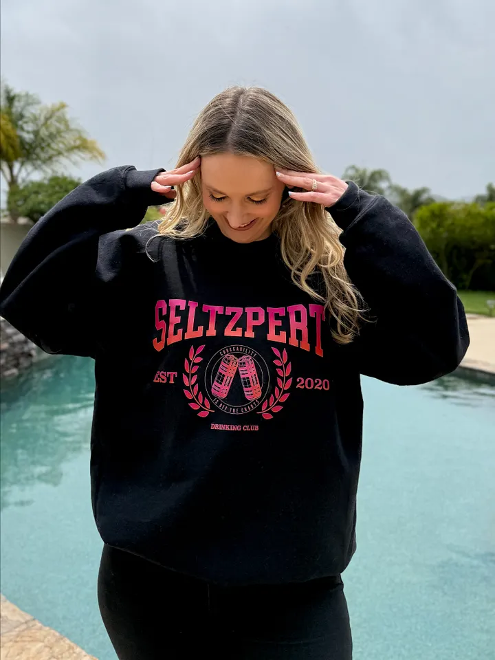 Seltzpert Drinking Club Tequila Sunrise Crewneck product image (1)