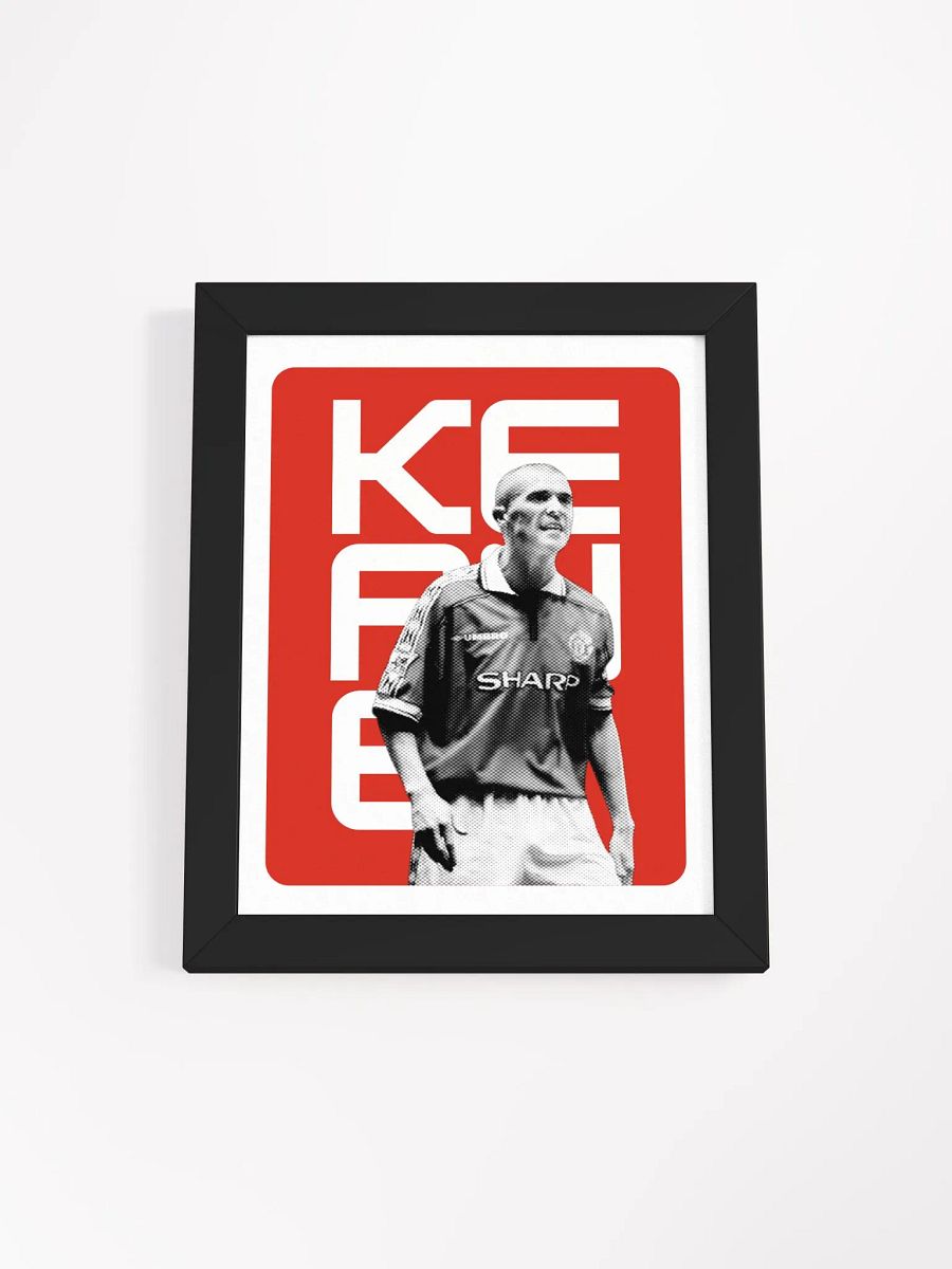 Roy Keane BW Manchester United Name Art Framed Print product image (4)