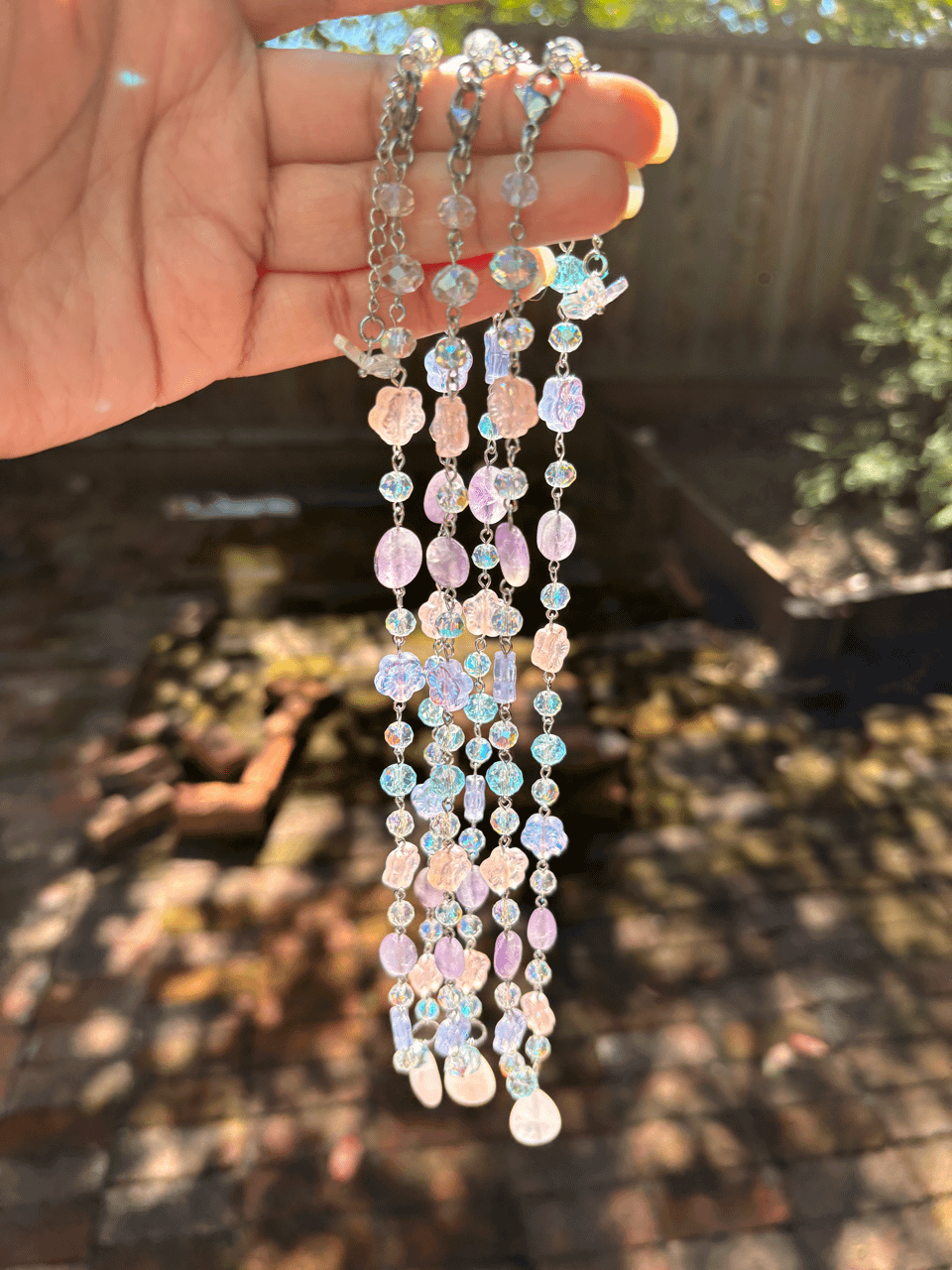 Rose Quartz & Amethyst Pastel Necklace product image (8)