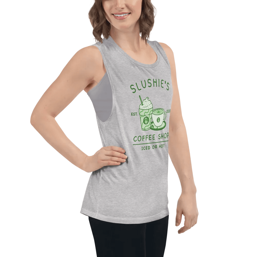 Slushie's Coffee Shop (Green) | Women's Muscle Tank product image (7)