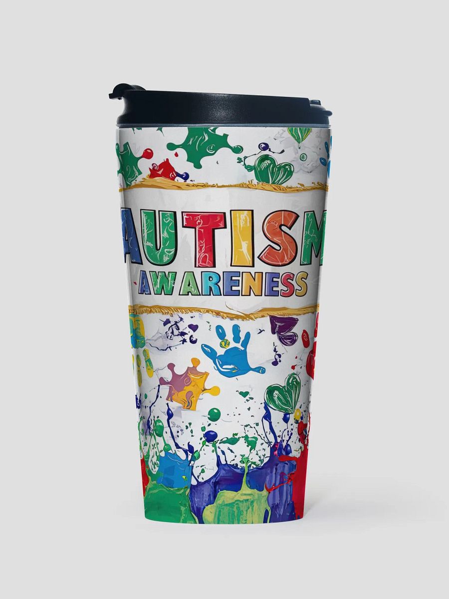 Vibrant Autism Awareness Travel Tumbler product image (1)