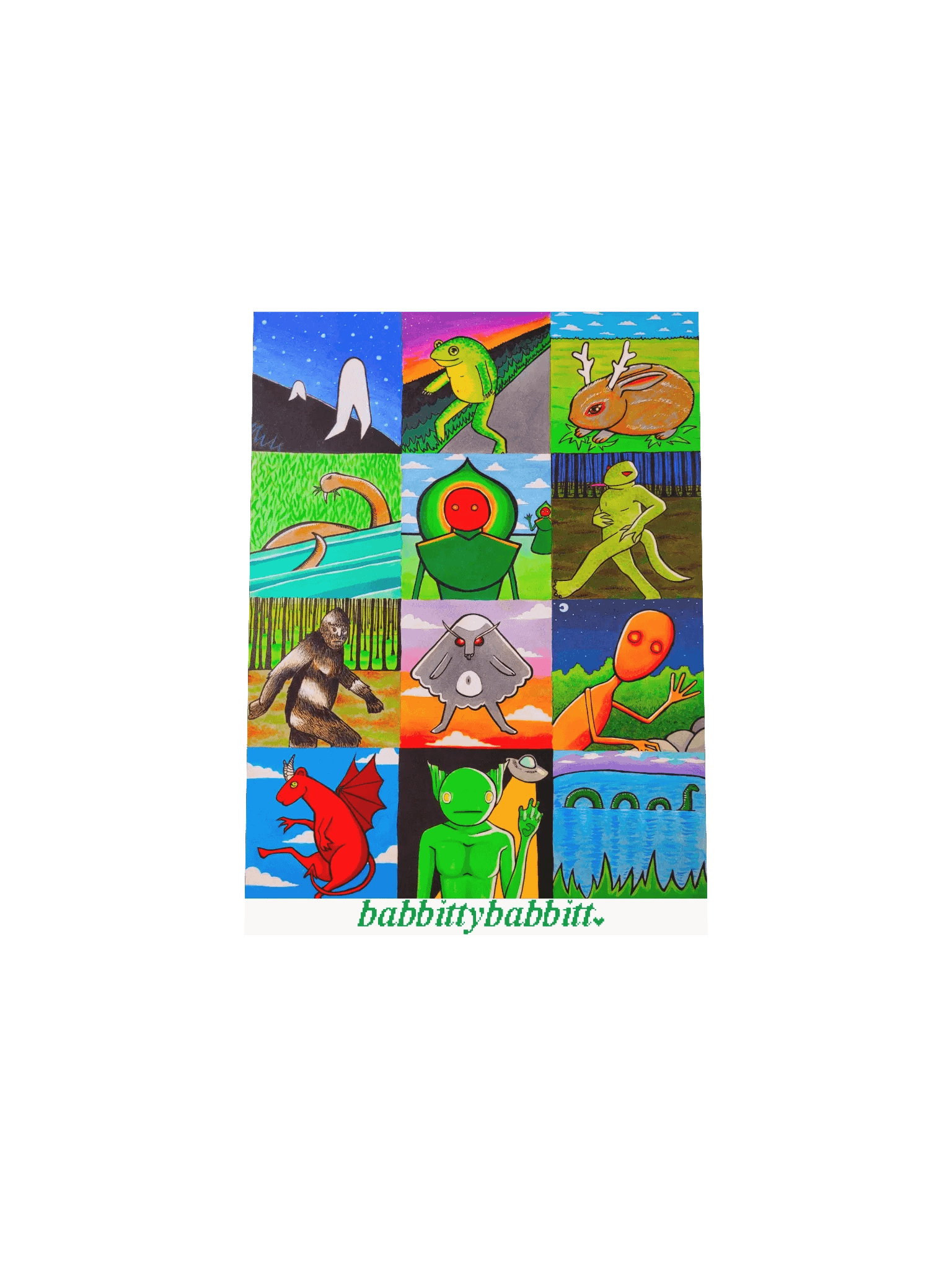 Cryptids poster print product image (4)