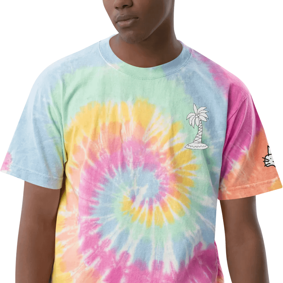 Purr Embroidered Tie-Dye Tee product image (4)