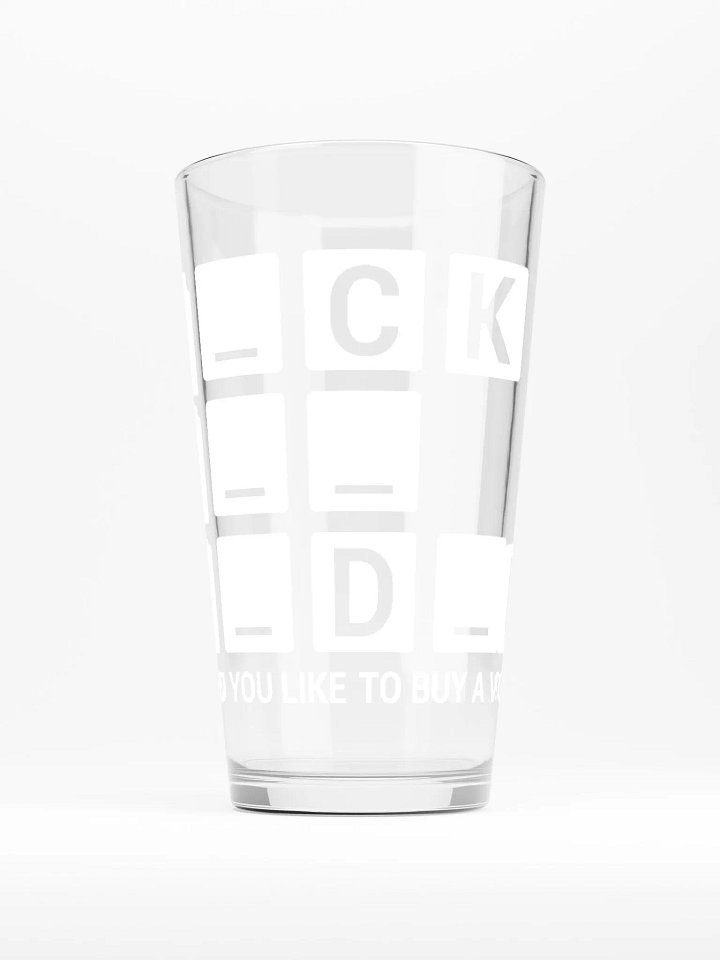 F**CK JOE - Shaker Pint Glass product image (1)