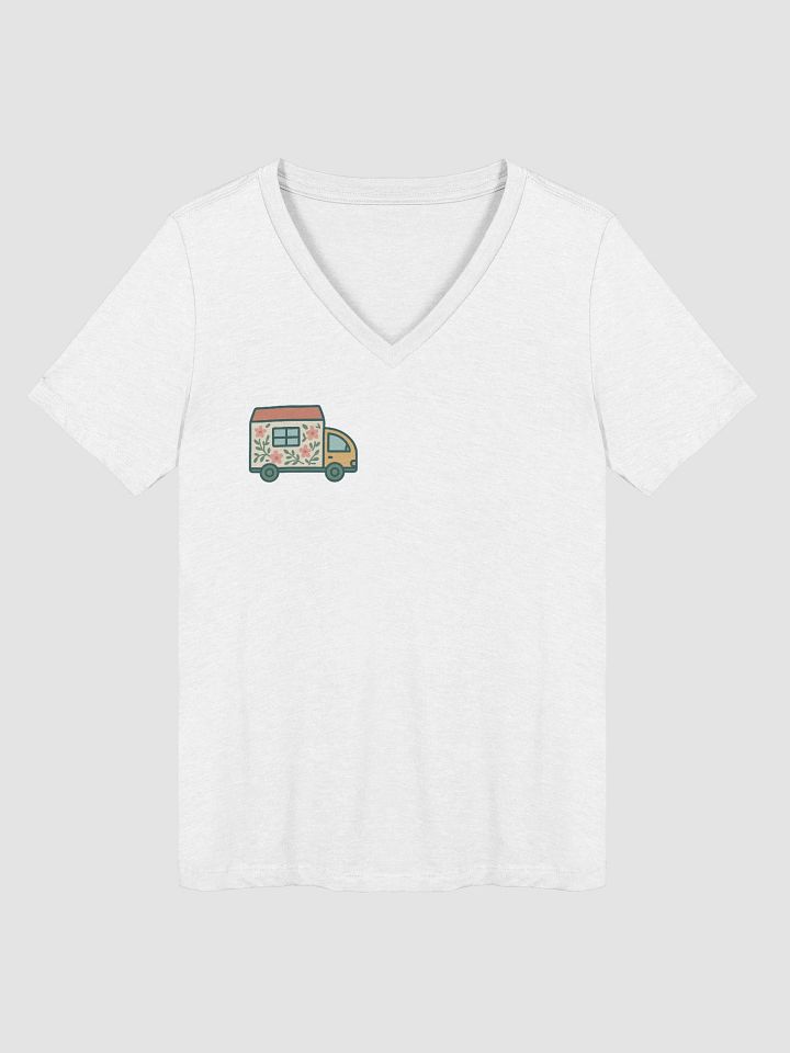 Cosy Cottage Camper Women's V-Neck Tee product image (1)