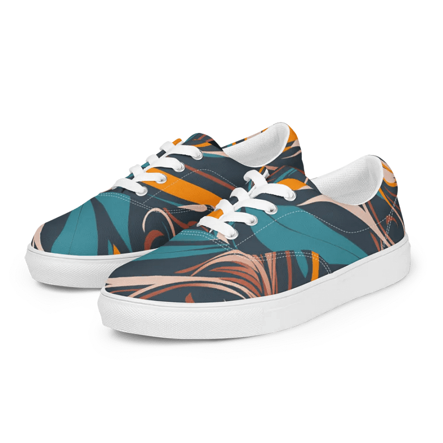 Ethereal Swirl Lace-Up Canvas Shoes product image (6)
