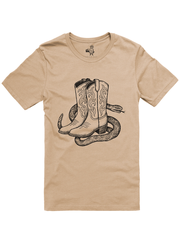 Wild West Rattlesnake Slithering in Cowboy Boots Unisex T-Shirt product image (11)
