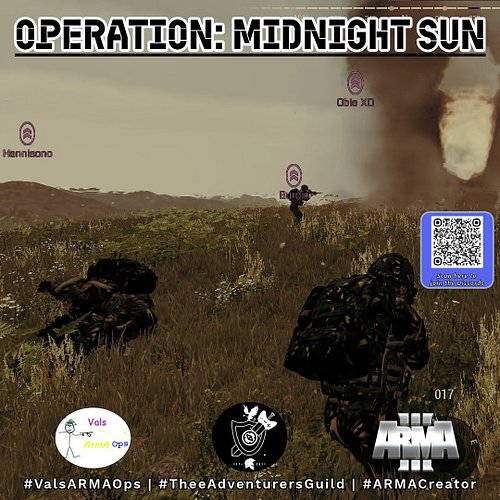 The Val’s ARMA Ops Group takes on a new #ARMA3 Campaign in OPERATION: MIDNIGHT SUN!

Join the fight here at https://theeadven...
