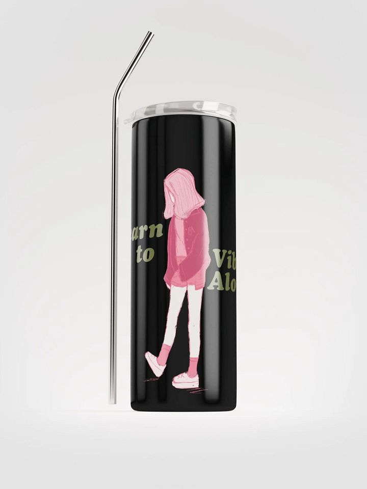 Vibin' Alone Stainless Steel Tumbler product image (1)