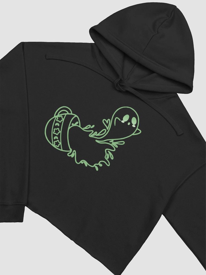 Coffee Ghost Crop Hoodie - Green product image (1)