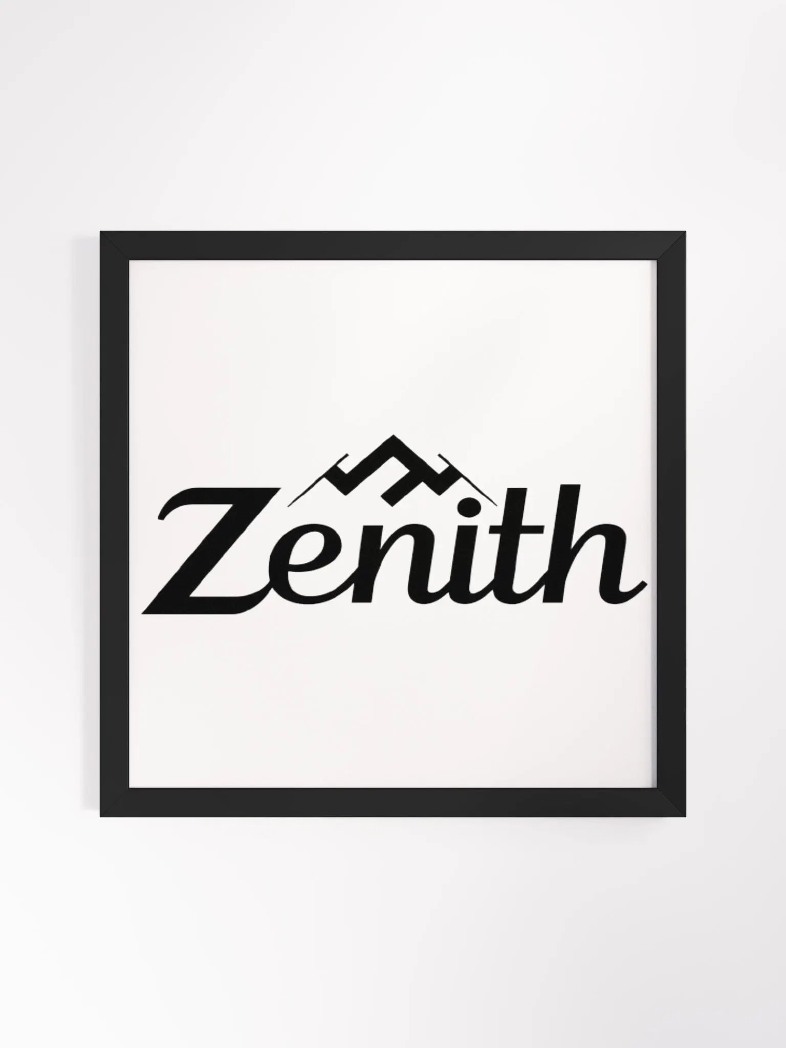 Zenith Framed Matte Poster - Minimalist Mountain Peak Design product image (1)