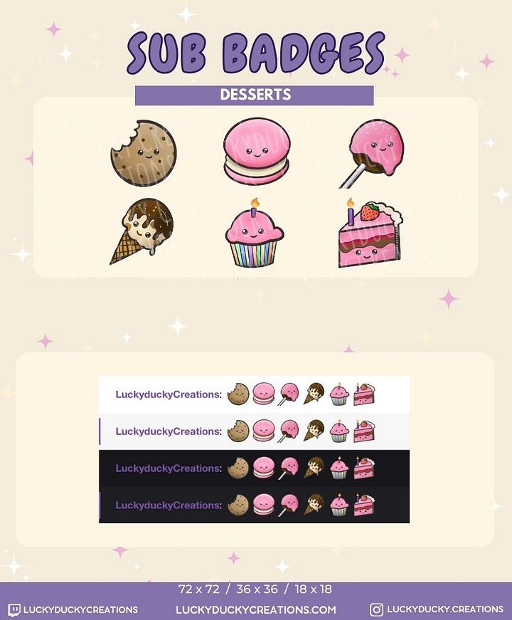 Dessert Badges product image (1)
