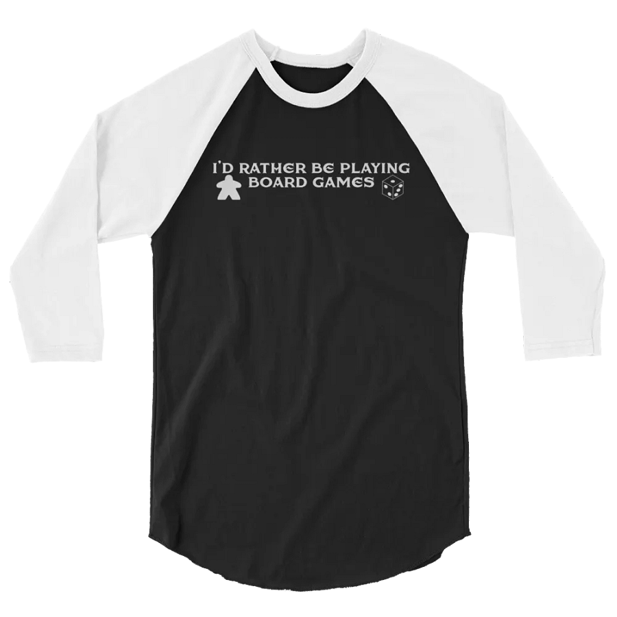 I'd Rather Be Playing Board Games Baseball Tee product image (2)