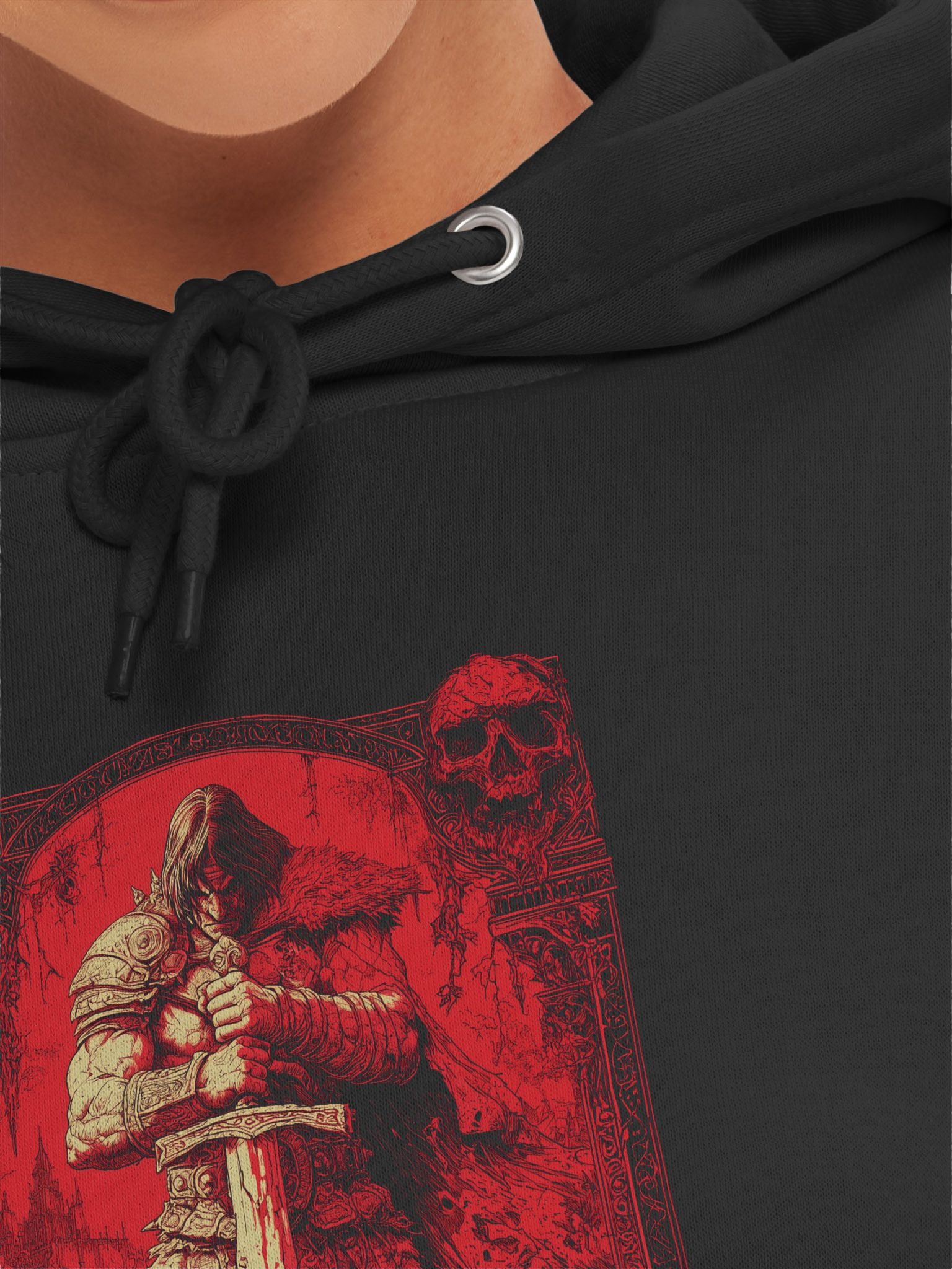 Savage Sword Blood Red Conan Cimmeria Barbarian Robert E. Howard Hyborian Crom, Dark Fantasy sweatshirt hoodie product image (7)