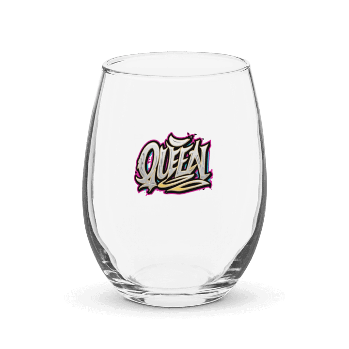 Graffiti Queen Stemless Wine Glass product image (1)
