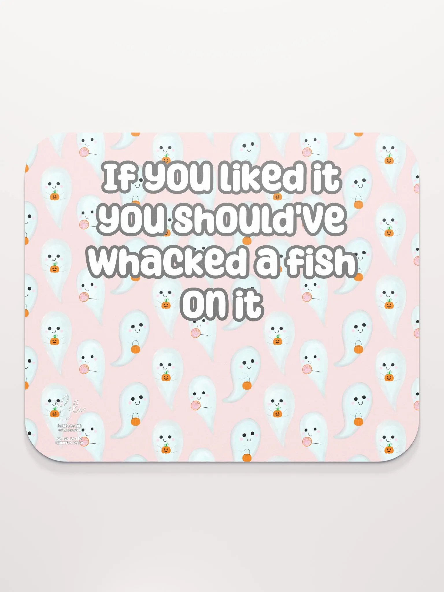 If You Liked it, You Should've Whacked a Fish On It Medium Mouse Mat - cute ghosts product image (2)
