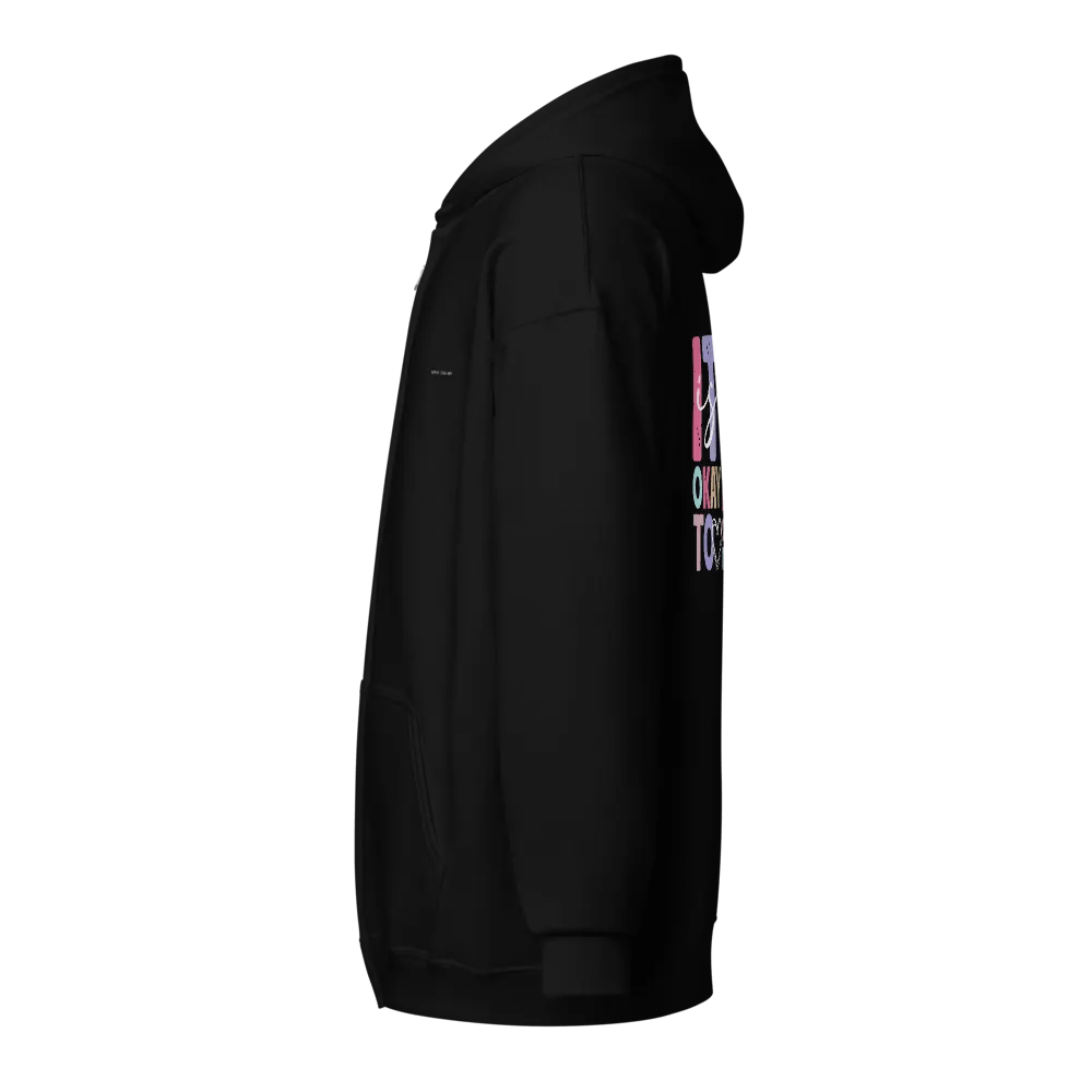 Minimalist Line Art Zip Hoodie product image (3)