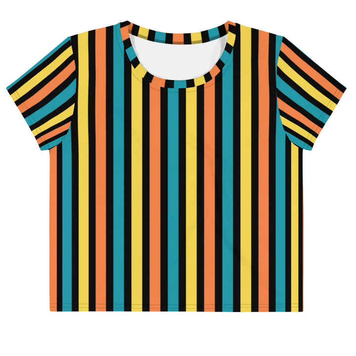Colorful Stripe Crop Top product image (1)