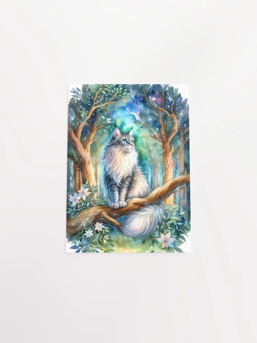 Majestic Cat in a Mystical Forest Poster product image (10)