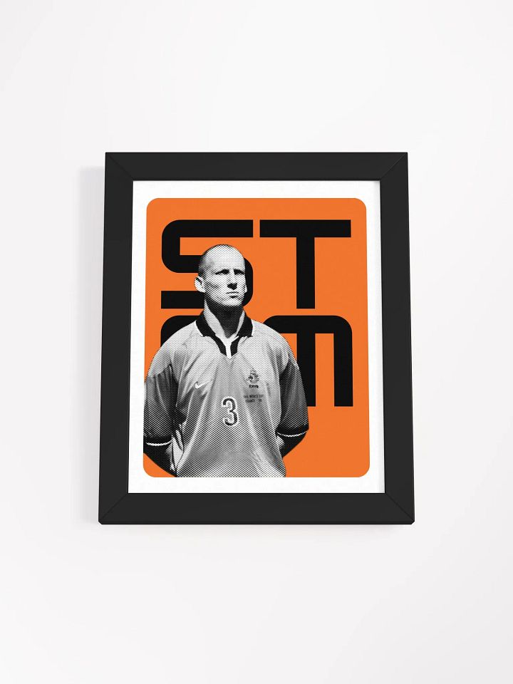 Jaap Stam BW Netherlands Name Art Framed Print product image (1)