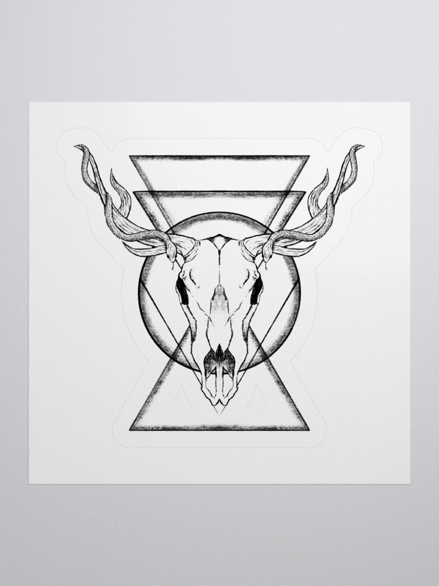 Deer Skull Kiss Cut Sticker product image (2)