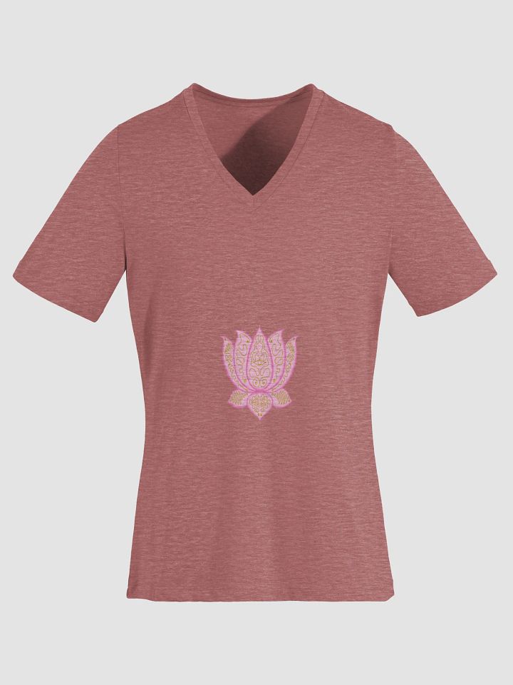 Lotus Blossom V-Neck Tee product image (1)