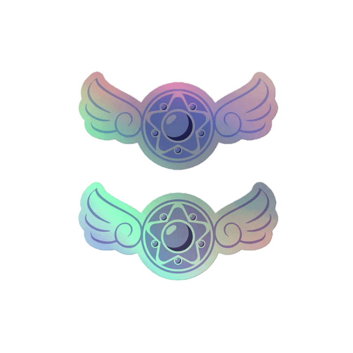 Kaza Marie Twitch Badge Holographic Stickers product image (2)