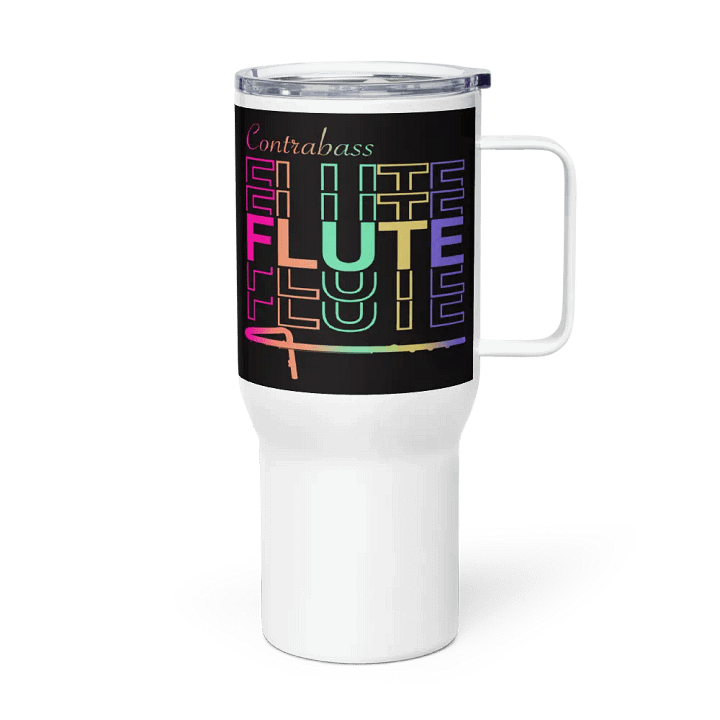 Symmetrical Flute Graphic Travel Mug - Contrabass product image (1)