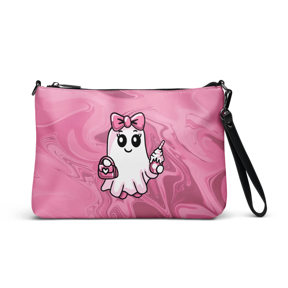 Cute Ghost Flip-Sided Faux Leather Crossbody Bag product image (4)