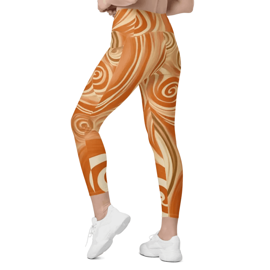 Funky Latte Liquid Tie-Dye Women's Leggings product image (7)