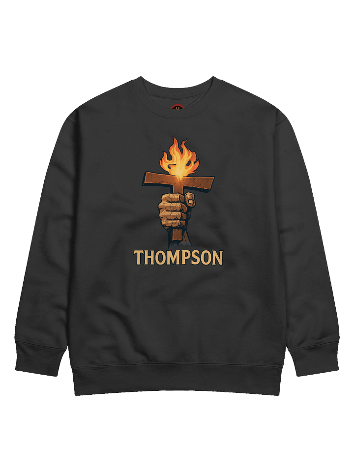 Flame Cross Premium Sweatshirt Thompson Hodočasnik product image (1)