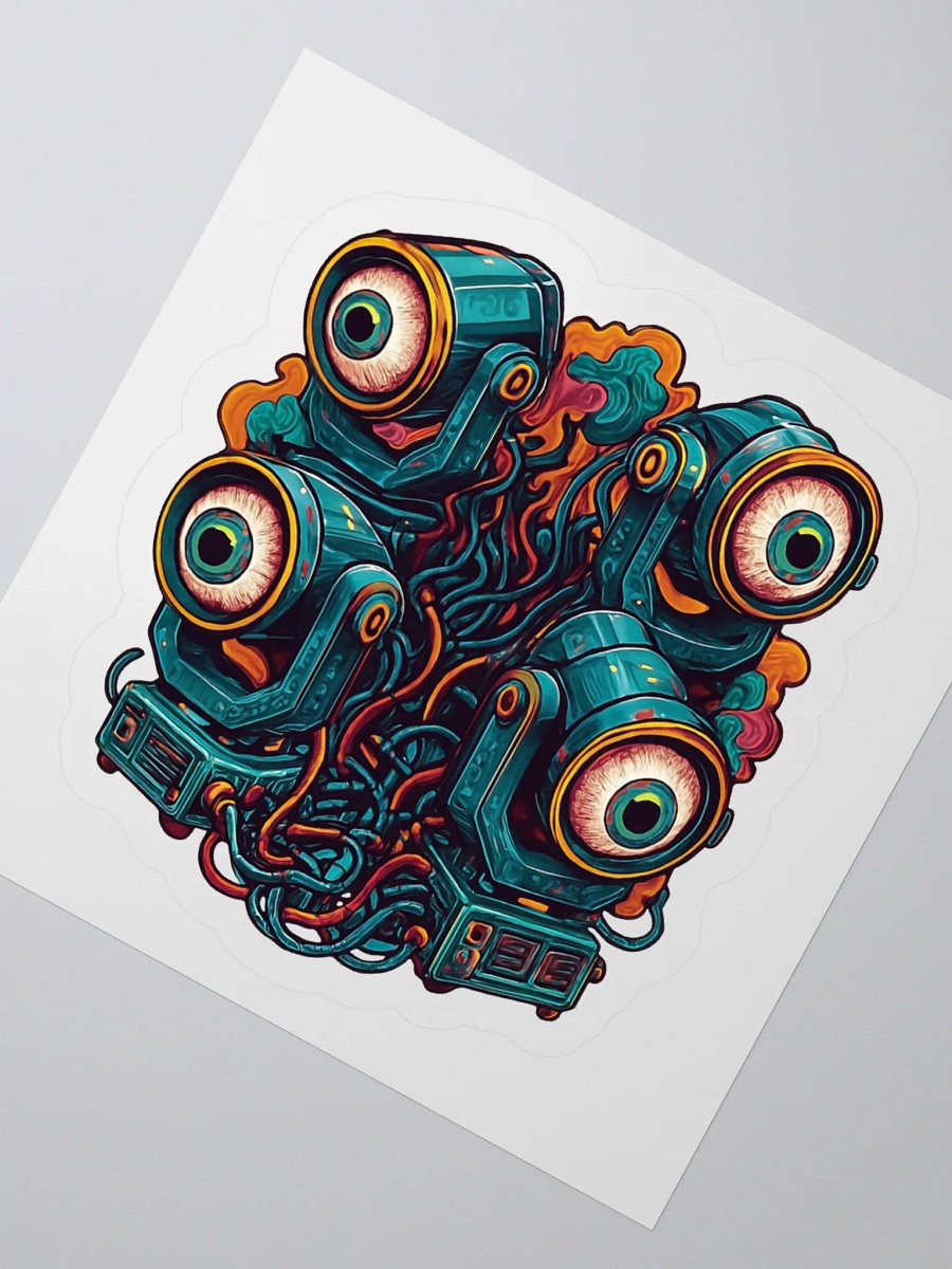 Theatrically Jerry "Watchful Eyes" Moving Head Light Kiss Cut Stickers product image (4)