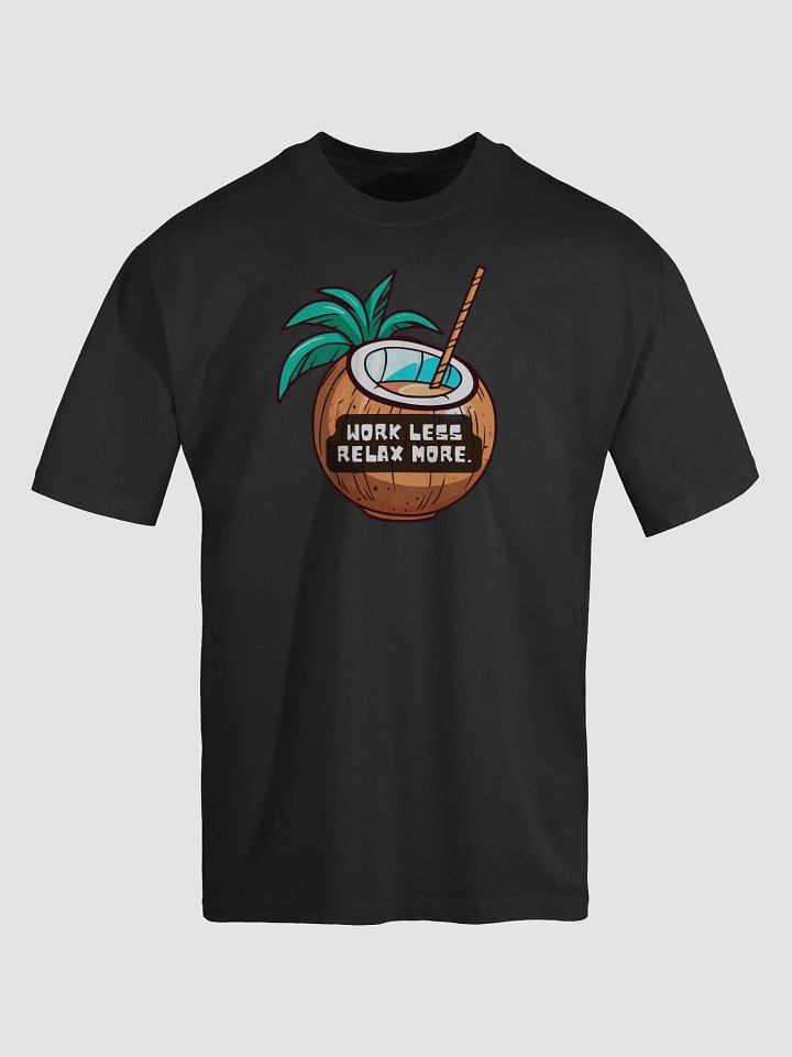 Coconut Chill Oversized Tee | work less relax more product image (1)