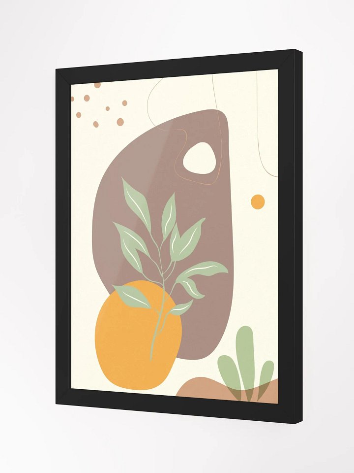Earthy Botanical Abstract Framed Poster product image (24)