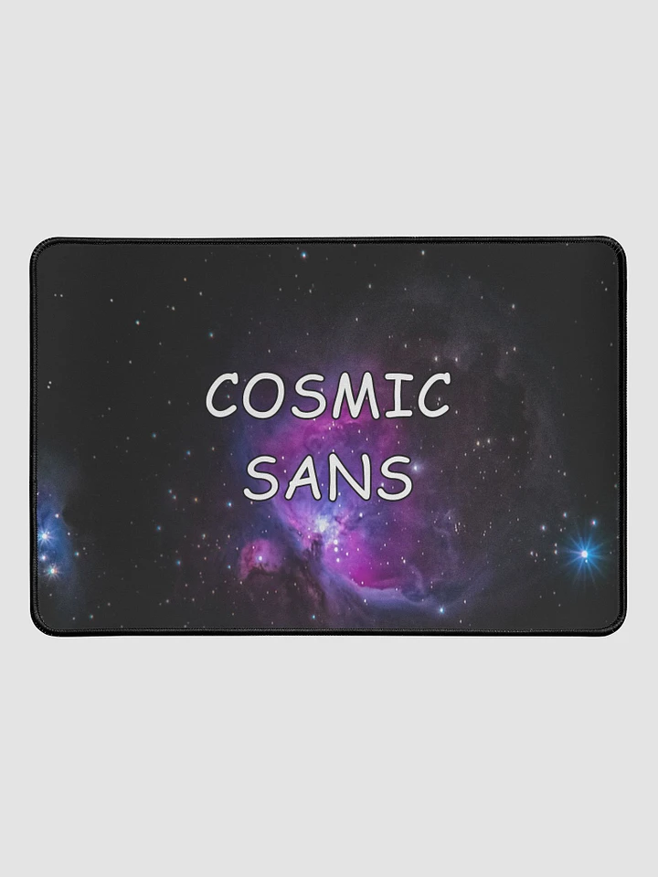 Cosmic Sans 12x18 mouse pad product image (1)