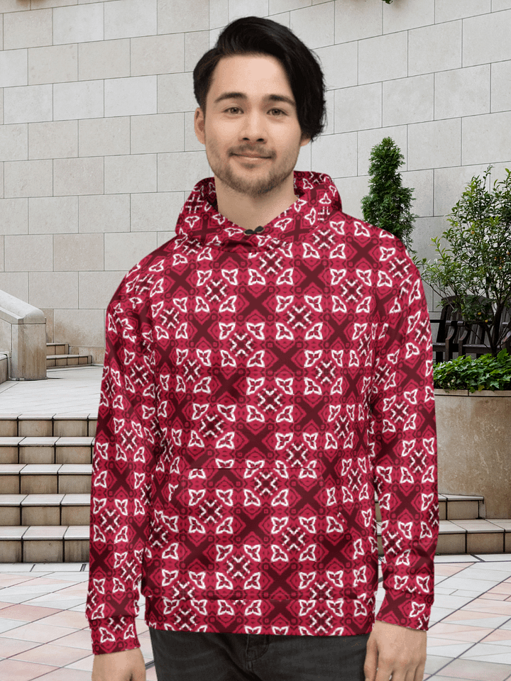 Intricate Crosses and Diamonds Unisex Hoodie product image (2)
