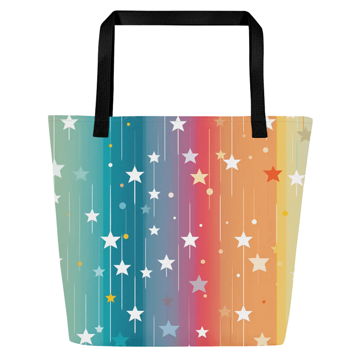 Starry Rainbow Dreams Polyester Tote Bag product image (1)