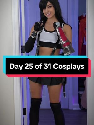 day 25 of 31 cosplays! 🤍🖤 can you guess who’s next? hint - they have dark hair 👀 #tifalockhart #egirl #fyp #halloween #cosplay #gaming 
