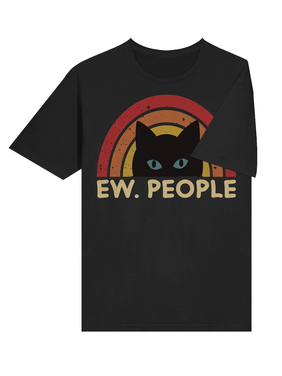 Ew. People Retro Cat Rainbow T-Shirt product image (32)