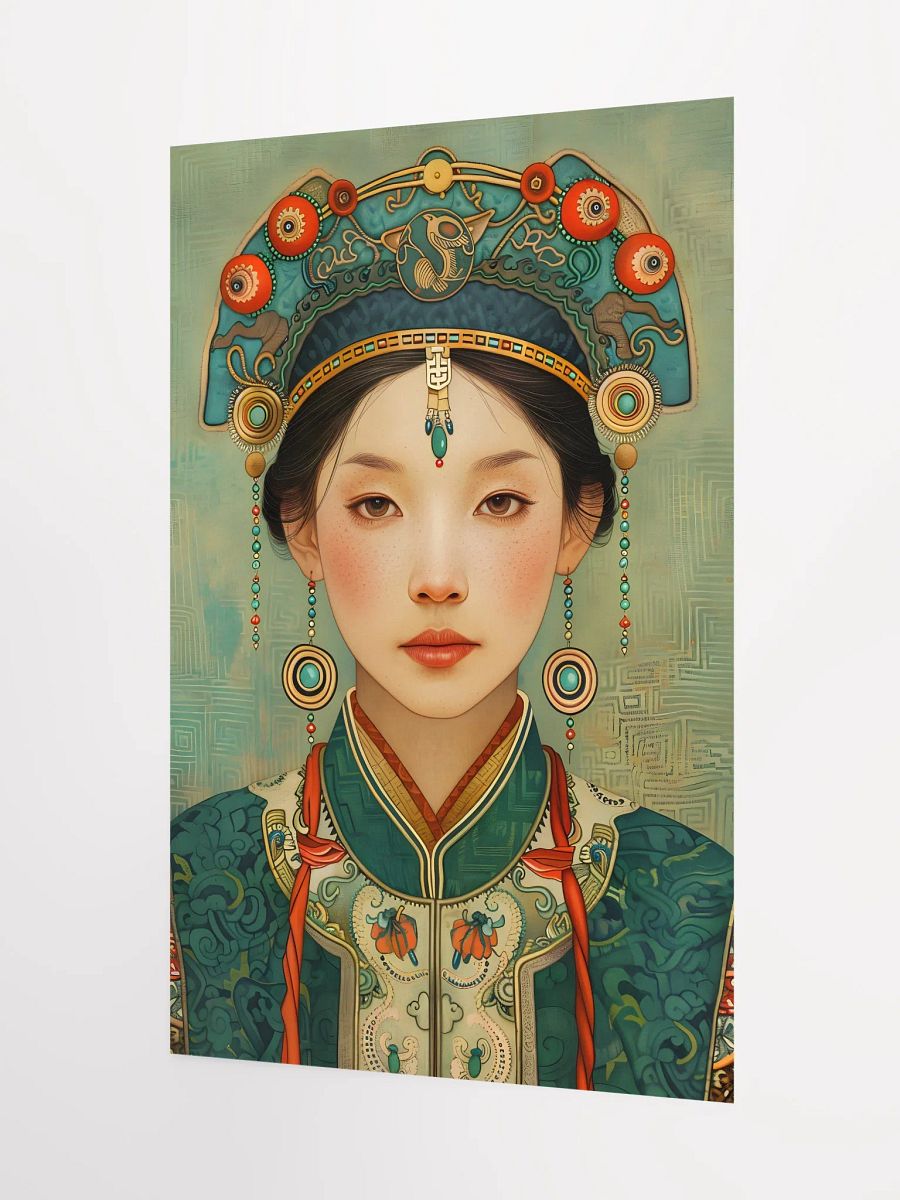 Elegant portrait of woman in traditional attire and jewelry product image (3)