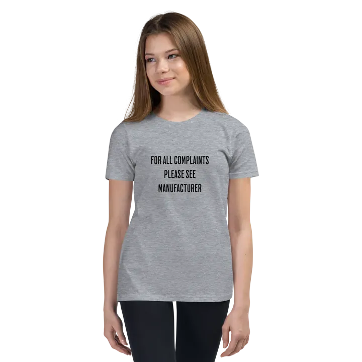 For All Complaints Please See Manufacturer - Youth T-Shirt product image (75)