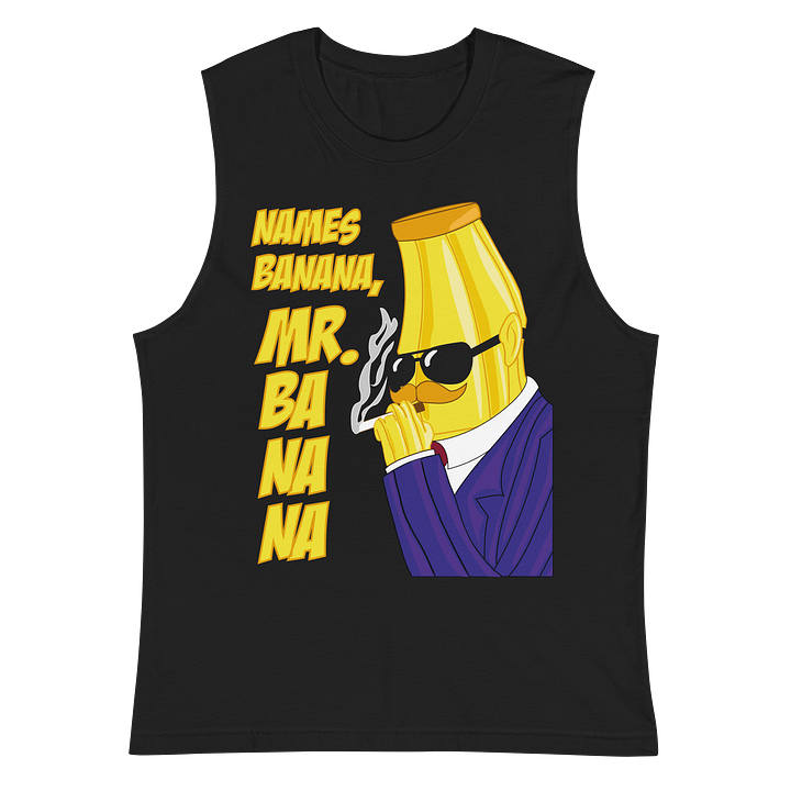 Mr Banana Musle Tank Front product image (2)